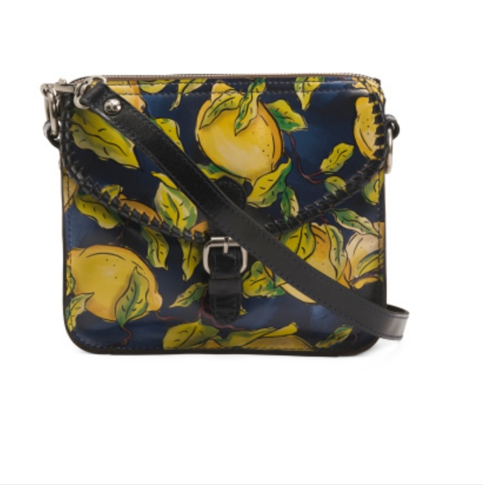 Patricia Nash Rhodes Positano Limon Print Crossbody